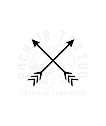 pochoir fleches croisees