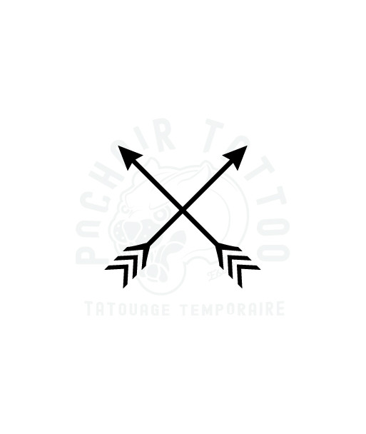 pochoir fleches croisees