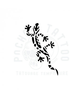 pochoir adhesif gecko maori-pochoir tattoo