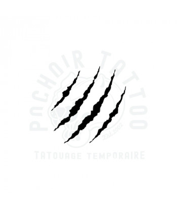pochoir adhesif griffe, griffures-pochoir tattoo