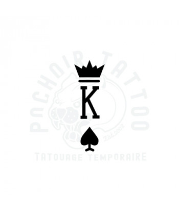 pochoir adhesif roi de pic-pochoir tattoo