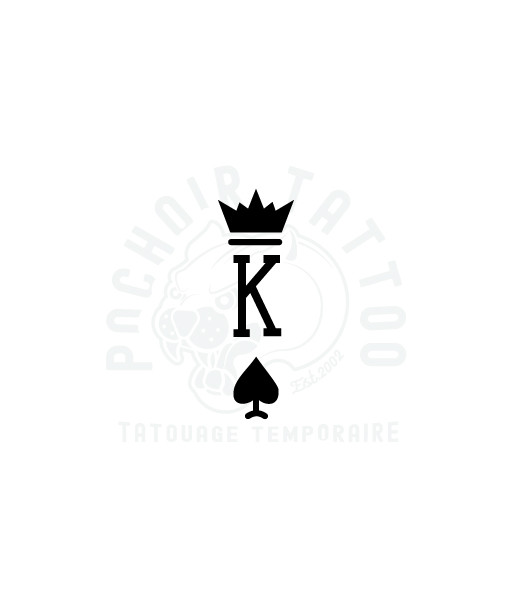 pochoir adhesif roi de pic-pochoir tattoo