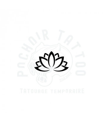 pochoir adhesif fleur de lotus-pochoir tattoo
