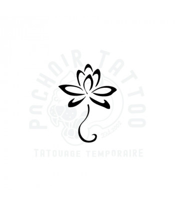 pochoir adhesif fleur de lotus-pochoir tattoo