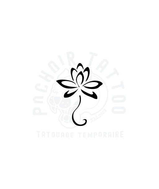 pochoir adhesif fleur de lotus-pochoir tattoo
