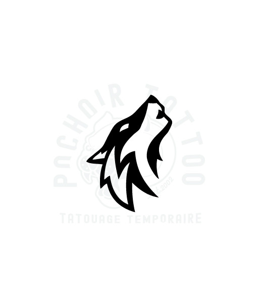 pochoir adhesif tete de loup-pochoir tattoo