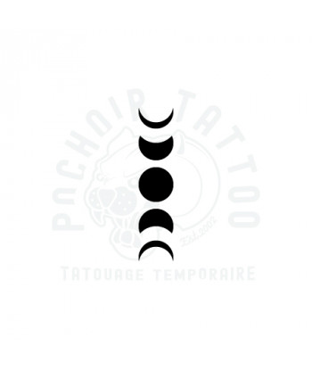 pochoir adhesif cycle de la lune, griffures-pochoir tattoo