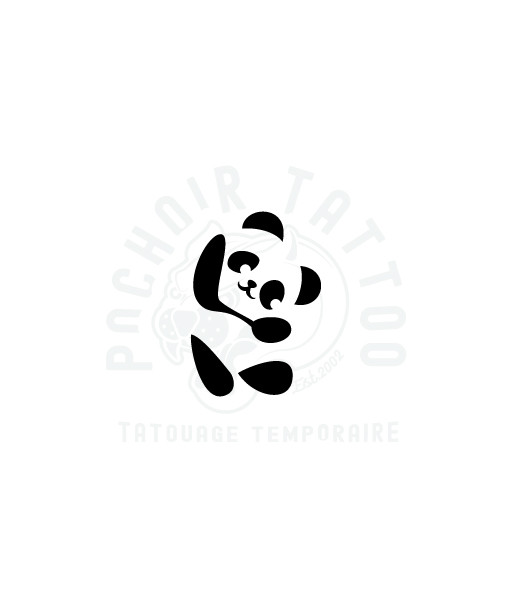 pochoir adhesif panda-pochoir tattoo