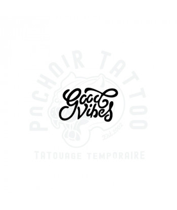 pochoir adhesif good vibes-pochoir tattoo