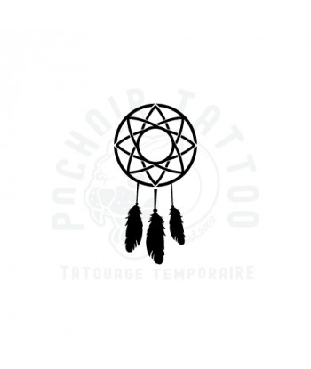 pochoir adhesif piege a reve, dream catcher-pochoir tattoo