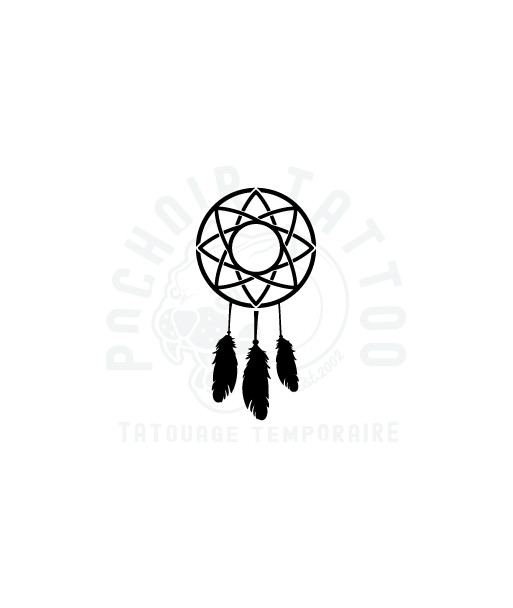 pochoir adhesif piege a reve, dream catcher-pochoir tattoo