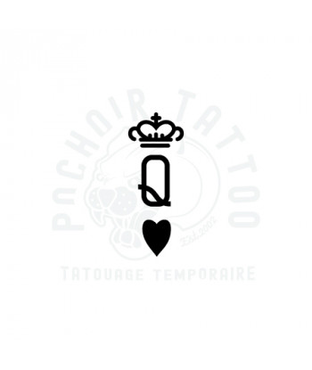 pochoir adhesif reine de coeur-pochoir tattoo