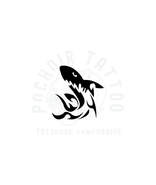 pochoir adhesif requin tribal-pochoir tattoo