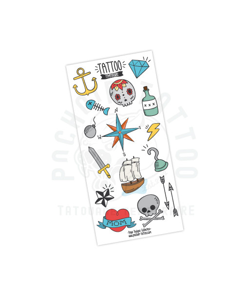 planche de tattoo a transférer avec de l'eau, facile a appliquer