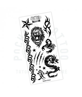 planche de tattoo a transférer avec de l'eau, facile a appliquer