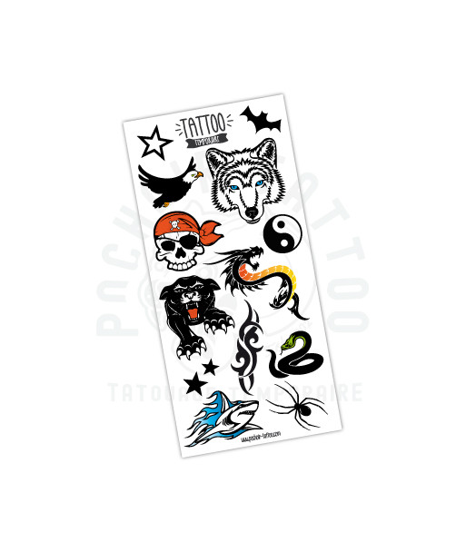 planche de tattoo a transférer avec de l'eau, facile a appliquer