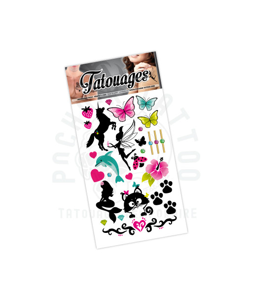 planche de tattoo a transférer avec de l'eau, facile a appliquer