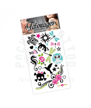 planche de tattoo a transférer avec de l'eau, facile a appliquer