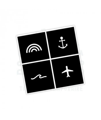 planche de pochoir pour tatouage éphémère - pochoir tattoo