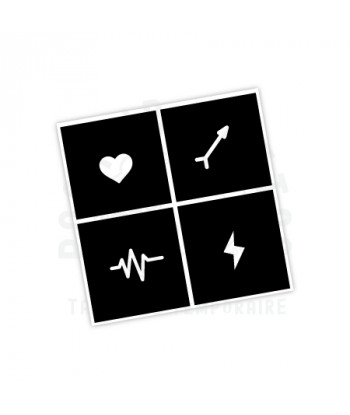 planche de pochoir pour tatouage éphémère - pochoir tattoo