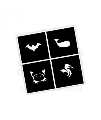 planche de pochoir pour tatouage éphémère - pochoir tattoo