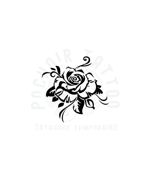 pochoir adhesif grande rose-pochoir tattoo