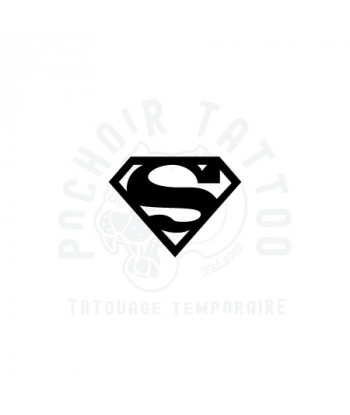 pochoir adhesif logo Superman-pochoir tattoo