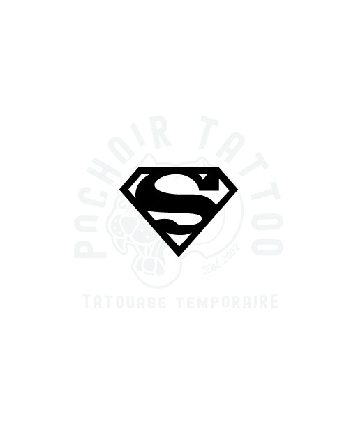 pochoir adhesif logo Superman-pochoir tattoo