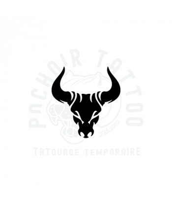 pochoir adhesif tete de taureau-pochoir tattoo