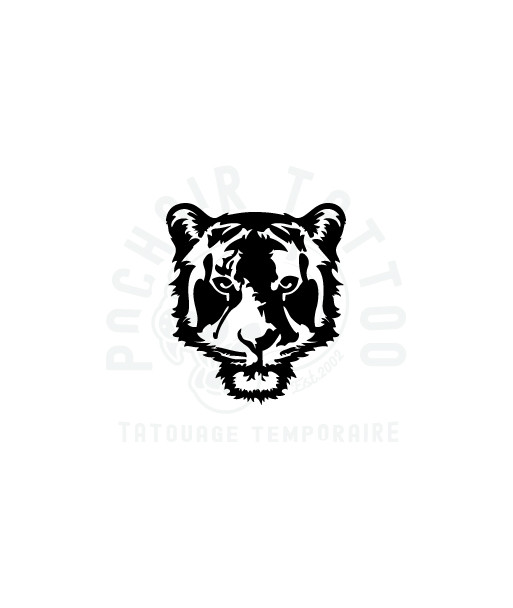 pochoir adhesif tete de tigre-pochoir tattoo