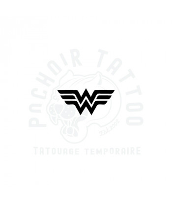 pochoir adhesif logo wonder women-pochoir tattoo