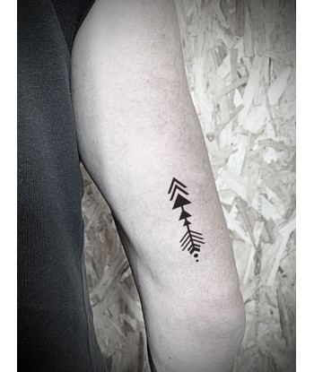 pochoir fleche boheme