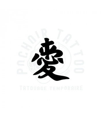 pochoir chinois amour