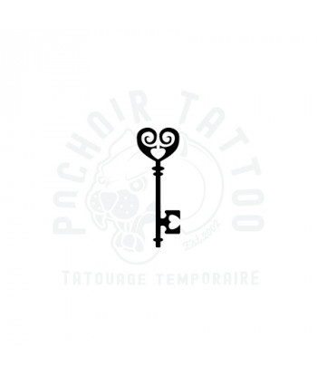 pochoir cle coeur