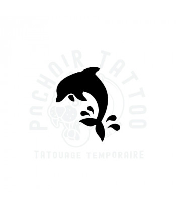 pochoir dauphin splash