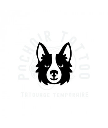 pochoir tete de chien